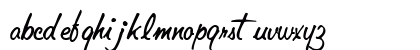StandardBrushFont54 Regular Lowercase Preview