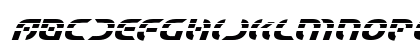 Starfighter Laser Italic Lowercase Preview