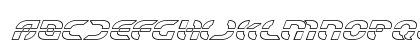Starfighter Outline Italic Outline Italic Lowercase Preview