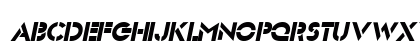 Stencil Sans Italic Preview
