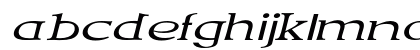 Talimino Expanded Italic Lowercase Preview