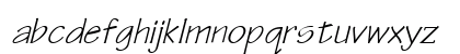 Technical Oblique Lowercase Preview