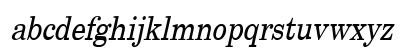 New Boston Condensed Italic Lowercase Preview