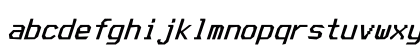 TerminessTTF Nerd Font Mono Bold Italic Lowercase Preview