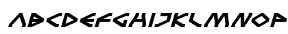 Terra Firma Expanded Italic Expanded Italic Lowercase Preview