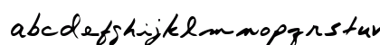 TerrysHand Regular Lowercase Preview