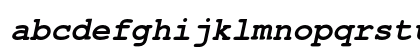 TeX Gyre Cursor Bold Italic Lowercase Preview