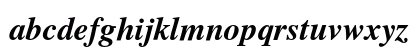 TeX Gyre Termes Bold Italic Lowercase Preview
