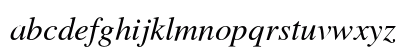 TeX Gyre Termes Italic Lowercase Preview