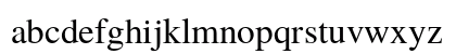 TeX Gyre Termes Regular Lowercase Preview