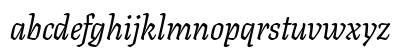 Texturina 72pt 72pt Regular Italic Lowercase Preview