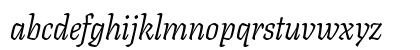 Texturina 72pt 72pt Light Italic Lowercase Preview