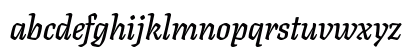 Texturina 72pt 72pt SemiBold Italic Lowercase Preview