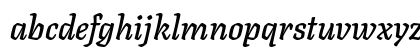 Texturina SemiBold Italic Lowercase Preview