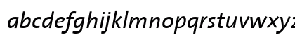 The Sans- Italic Lowercase Preview