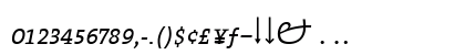 The Serif Light- Light Italic Lowercase Preview