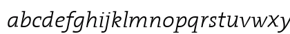 The Serif Light- Light Italic Lowercase Preview