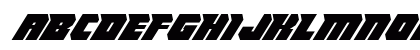 Thunder Titan Italic Lowercase Preview