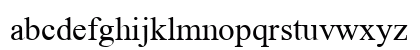 TimesNueve Normal Lowercase Preview