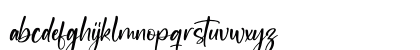 Newscript Regular Lowercase Preview