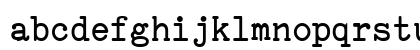 TiredOfCourier Bold Lowercase Preview