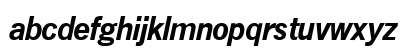NewsGothicTwo BoldItalic Lowercase Preview