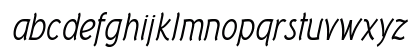 Tork Italic Lowercase Preview