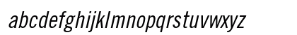 Trade Gothic Condensed No. 18 Oblique Preview