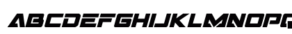 Trans-America Bold Italic Bold Italic Lowercase Preview