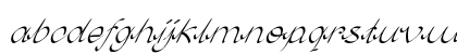 Treon Extra-expanded Italic Lowercase Preview