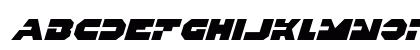 Trigger Man Italic Lowercase Preview