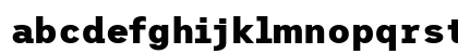 Trispace ExtraBold Regular Lowercase Preview