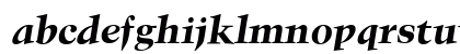 Troubadour BoldItalic Lowercase Preview