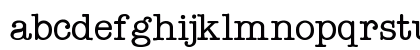 Typewriter Medium Lowercase Preview