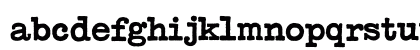 Typewriter Bold Lowercase Preview