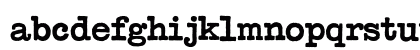 Typewriter BoldDisplay Lowercase Preview