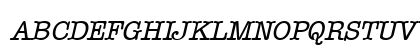 TypewriterExpert Oblique Lowercase Preview