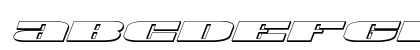 U.S.A. 3D Italic Lowercase Preview