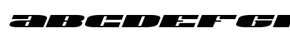 U.S.A. Italic Lowercase Preview