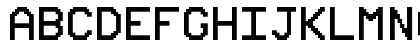 UAV OSD Mono Regular Lowercase Preview