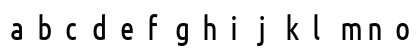 UbuntuCondensed NF Regular Lowercase Preview