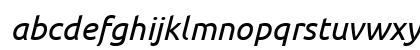 Ubuntu Italic Lowercase Preview