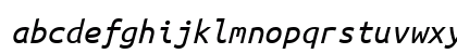 UbuntuMono Nerd Font Italic Lowercase Preview