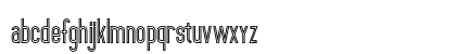 ultimatum bold line Regular Lowercase Preview
