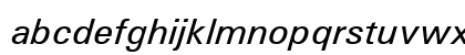 Univers Medium Italic Lowercase Preview