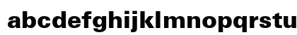 Univers LT W0475 Bold Lowercase Preview