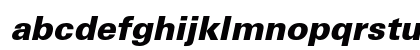 Univers 75 Black Oblique Lowercase Preview