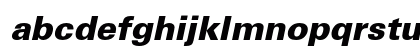 Univers LT W0475 Bold Italic Lowercase Preview