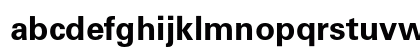Univers LT W0465 Bold Lowercase Preview