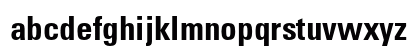 Univers LT W0467 Bold Lowercase Preview
